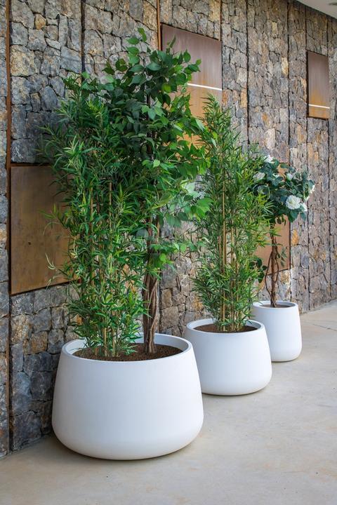 Produktbild Newgarden CAMELIA 80 Blumentopf XXL gross rund ø79x46,5cm weiss 178L outdoor (79 x 46.50 cm)