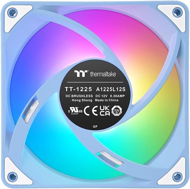 Actual product image Thermaltake TT CT120 EX ARGB Sync PC Cooling Fan 3 Pack Hydrangea Blue (120 mm, 3x)