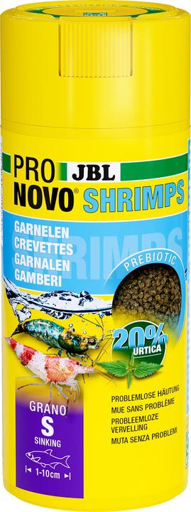 Actual product image JBL Aquaristik und Terraristik ProNovo SHRIMPS GRANO S 250ml CLICK (Prawns, 250 ml)