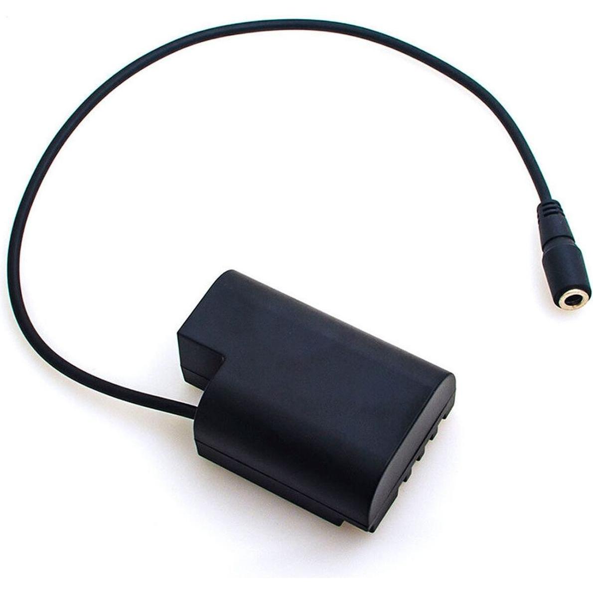 Caruba Batteria fittizia Panasonic DMW DCC12 a decodifica completa (cavo dritto) (Batteria della fotocamera), Alimentatore fotocamera