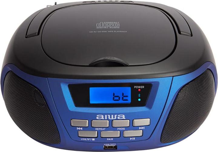 Produktbild Aiwa BBTU-300BL portable stereo system Analog Black, Blue (AM, FM, MW, Bluetooth)