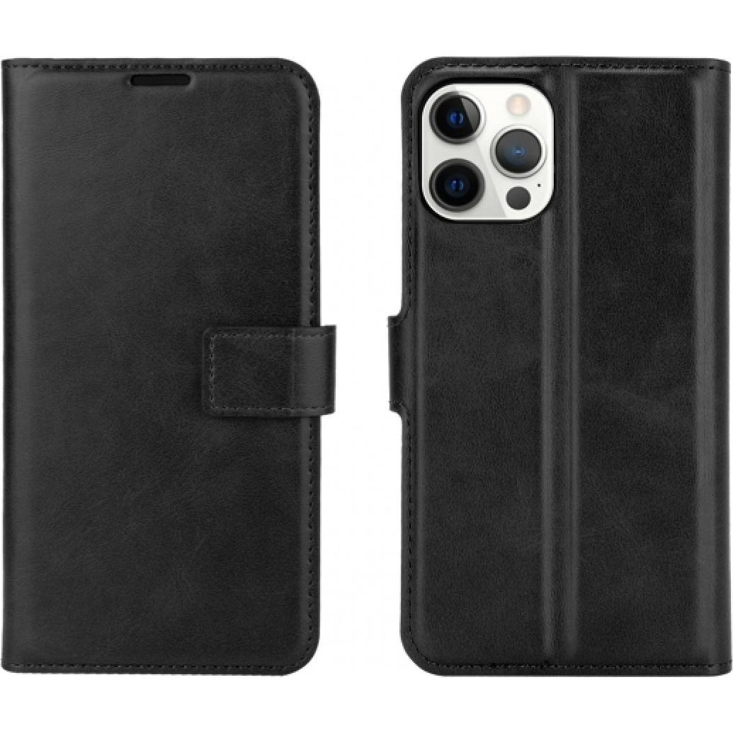 Screenguard CardLounge Apple iPhone 12 Pro Max Leder Hülle (Apple iPhone 12 Pro Max), Smartphone Hülle, Schwarz