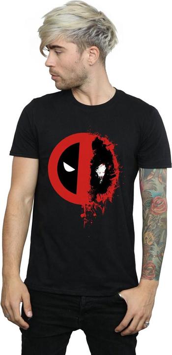 Image du produit - T-shirt DEADPOOL SPLIT SPLAT LOGO - Homme (S)