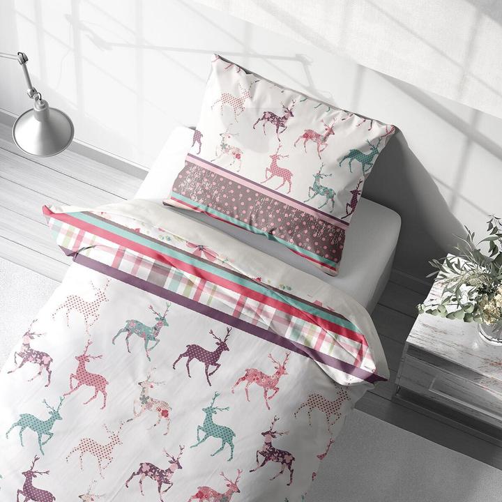 Immagine prodotto Traumschlaf Cervo (Set di biancheria da letto, 135x200 cm + 80x80 cm)