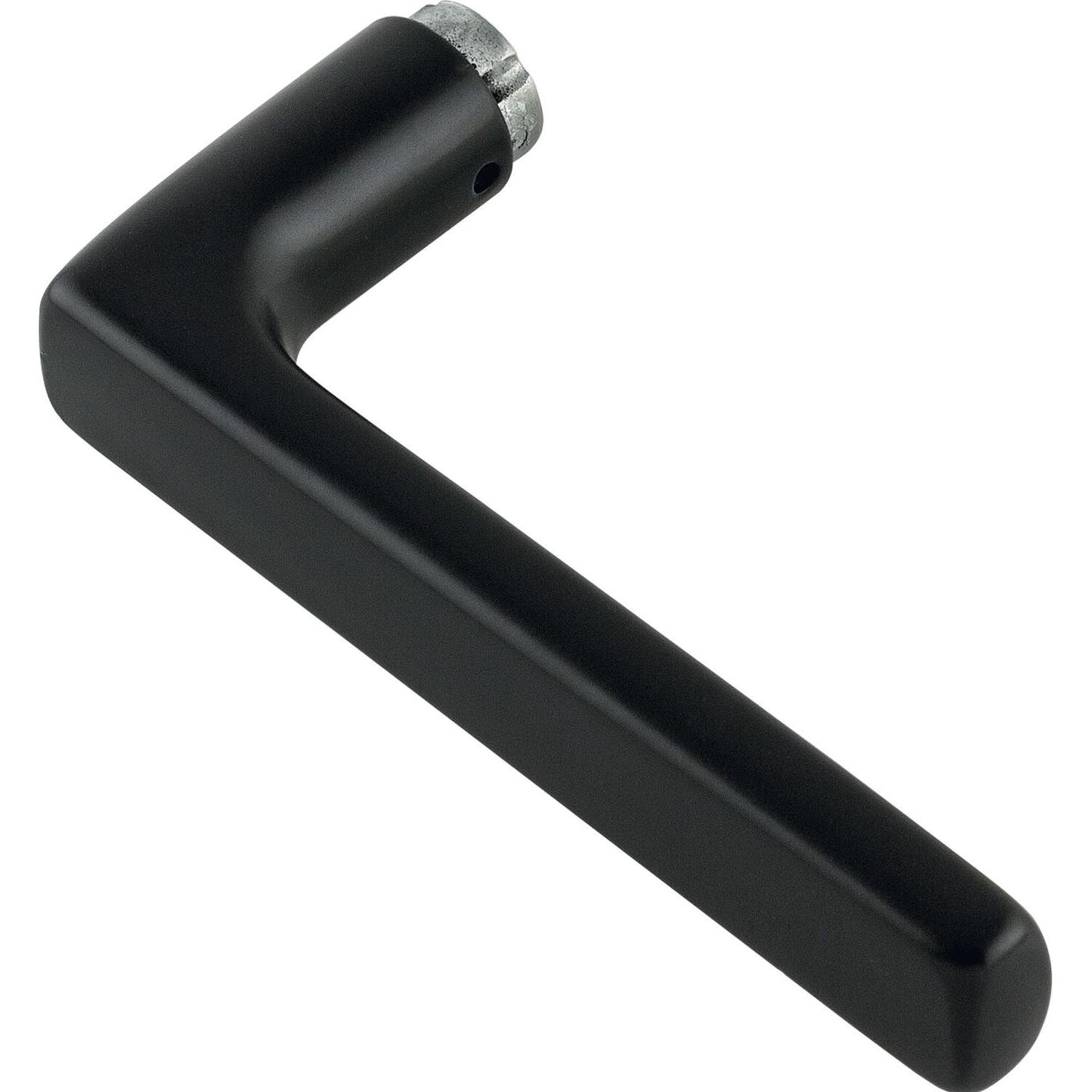 Hoppe, Türgriff + Fenstergriff, Türgriff Dallas Drückerlochteil Schnellstift, Edelstahl schwarz matt (Türgriff)