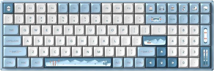 Actual product image Iqunix F97 Wintertide Wireless Gaming Keyboard, RGB - MX-Brown-Switches (US) (US, Cable, Wireless)