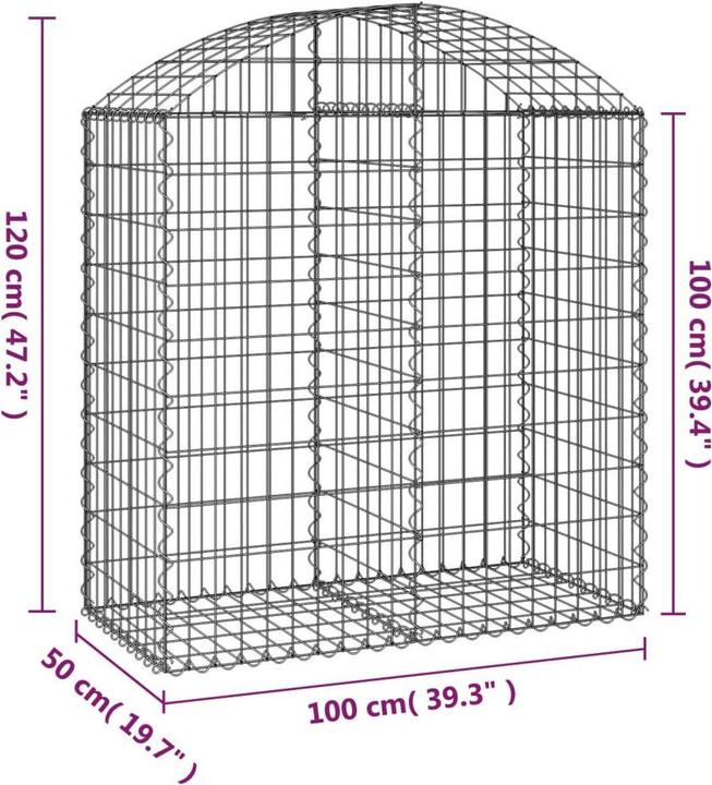 Produktbild vidaXL Gabionenkorb