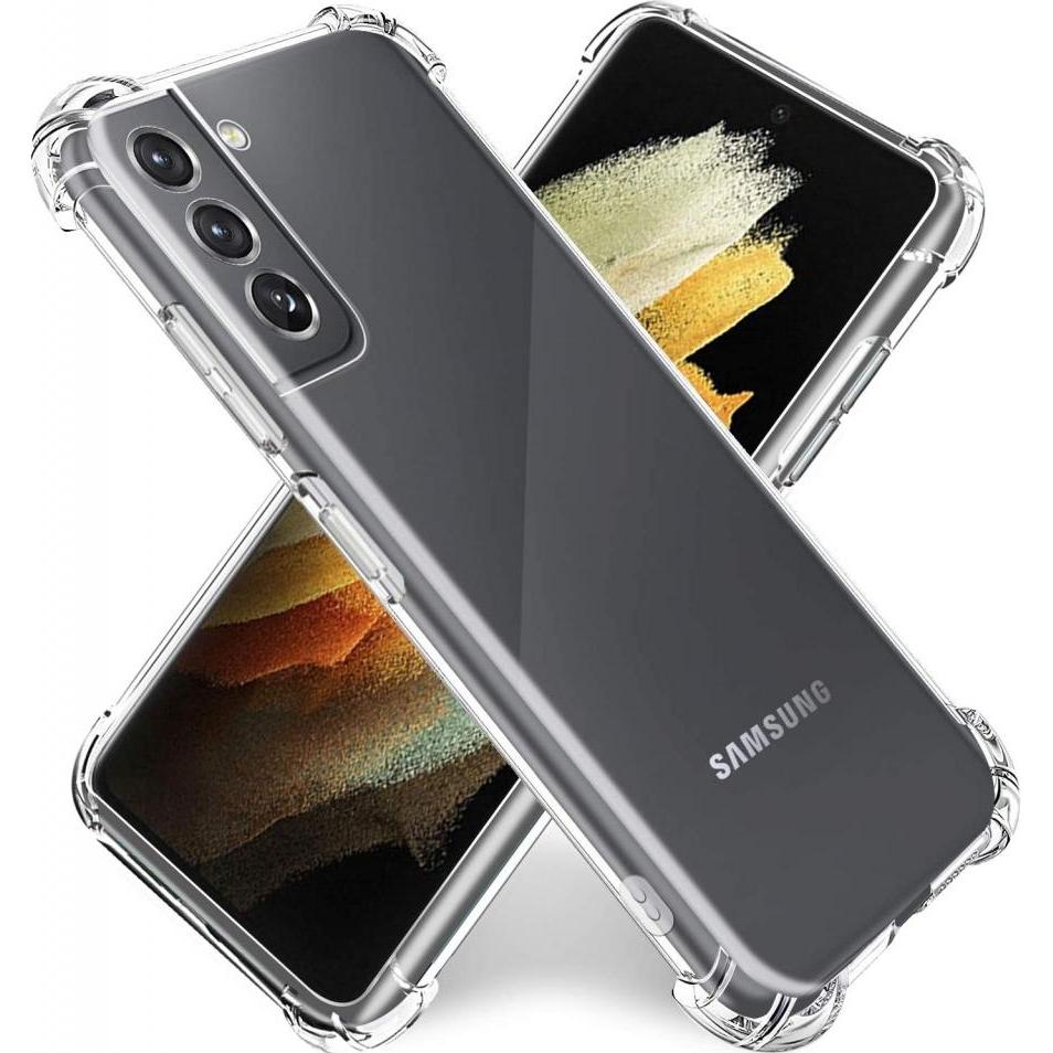 Screenguard Samsung Galaxy S21+ Hülle Crystal Soft Airbag Bumper (Samsung Galaxy S21+), Smartphone Hülle, Transparent