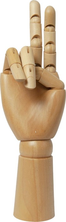 Actual product image Natura Punto Wooden hand with adjustable links, height 30 cm