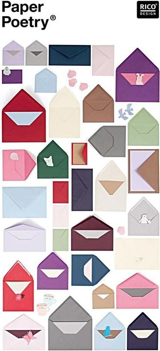Immagine prodotto Rico Design Paper Poetry Essentials Umschlag C6 Rot, Position (C6, 50x)