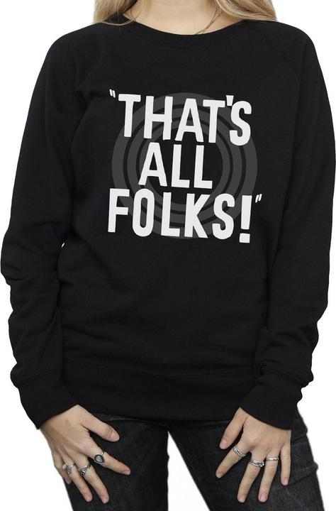 Produktbild Looney Tunes That's All Folks Text Sweatshirt (XL)