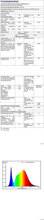 Valori nutrizionali e ingredienti B.K.Licht Spiegelleuchte