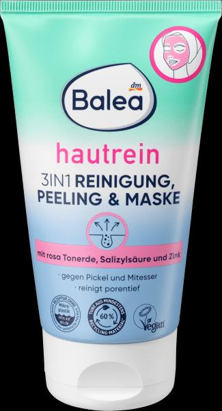 Actual product image dm Balea Cleansing, peeling & mask 3in1 (Exfoliation, 150 ml)