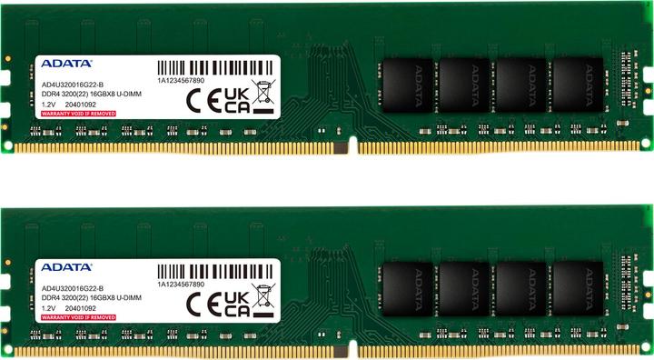 Actual product image Adata DDR4 32GB 3200-22 K2 Premier Dual Tray (2 x 16GB, 3200 MHz, DDR4-RAM, DIMM)
