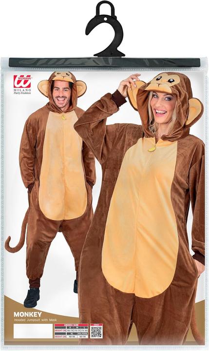 Immagine prodotto Widmann Affe Onesie Plüschkostüm (M, S)
