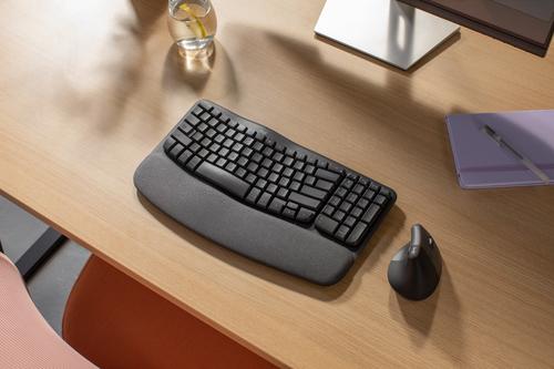 Actual product image Logitech Wave Keysergonomic Kb Graphite (BE, Wireless)