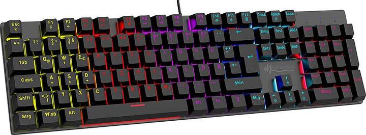 Produktbild GeneralKeys Mechanische Metall-Gaming-Tastatur, RGB-Licht, Anti-Ghosting, IP45 (DE, Kabelgebunden)