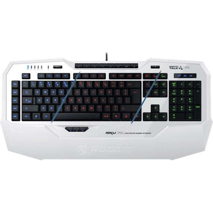 Roccat Isku FX (DE, Kabelgebunden), Tastatur, Weiss