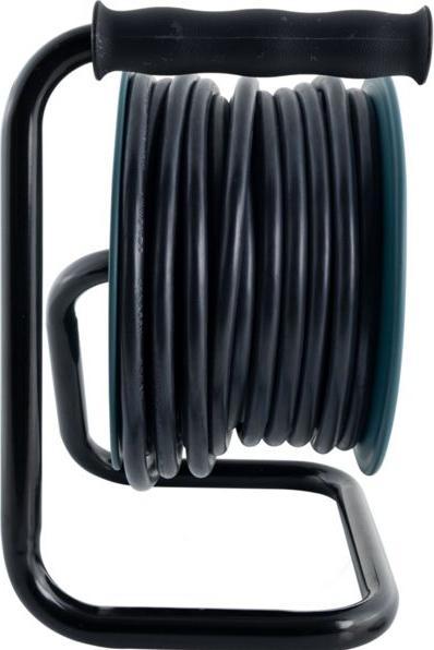 Actual product image REV Kabeltrommel Mini 3-fach 10m petrol/schwarz 0010042100 (10 m, 1.50 mm²)