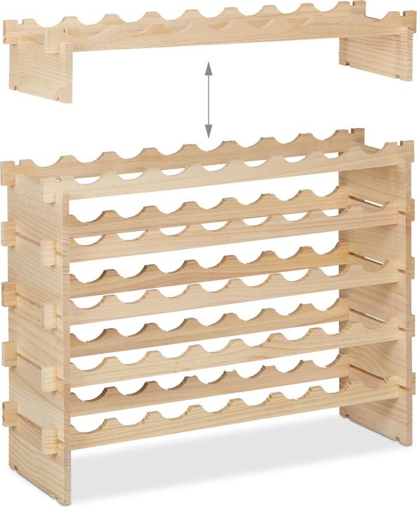 Actual product image Relaxdays wine rack (82 x 25 x 73 cm)