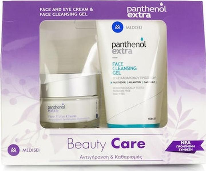 Medisei Panthenol Extra Beauty Care Face And Eye Cream 24-Hour Anti-Wrinkle Cream 50ml With Face Cleansing G (50 ml, Gesichtswasser)