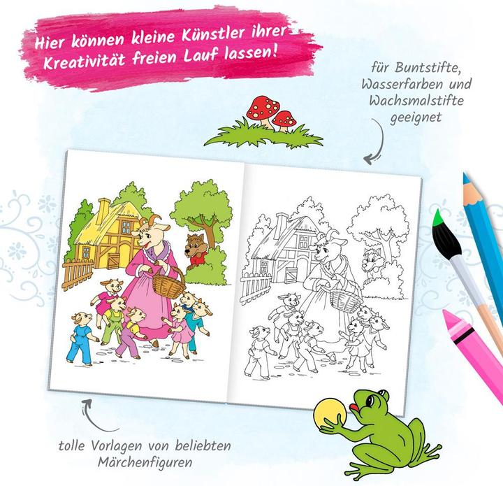 Produktbild Supermalbuch Märchenwelt