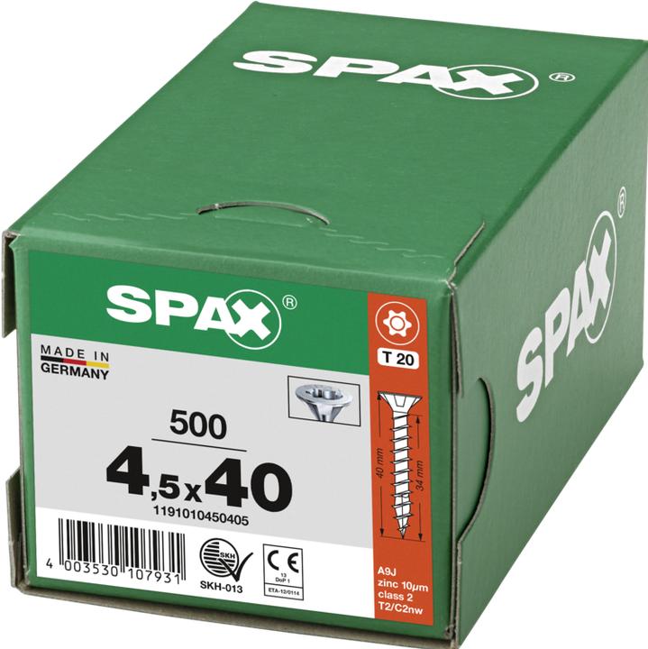 Produktbild Spax Spanplattenschrauben (500 Schrauben pro Stück)
