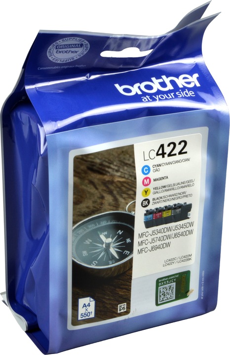 Actual product image Brother and Ink Cartridges Multipack Each cartridge prints up to (M, FC, C, Y)