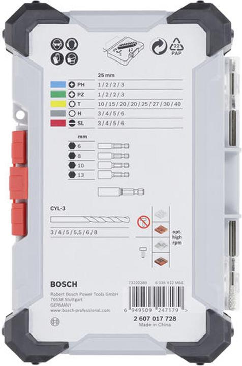 Actual product image Bosch Professional Bit Set Extra Hard 35 pcs