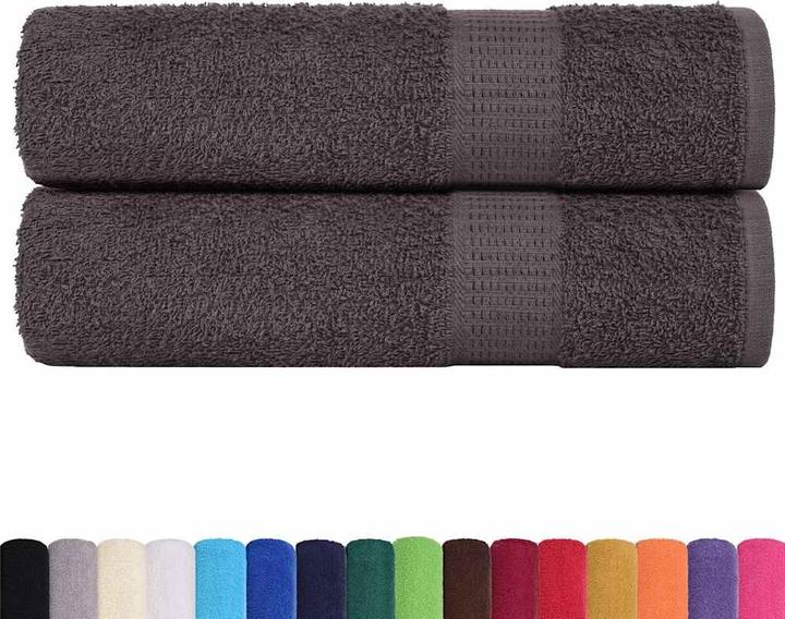 Immagine prodotto vidaXL Asciugamani da bagno 2 pezzi. Antracite 100x150 cm 360 g/m² 100% cotone (100 x 150 cm)