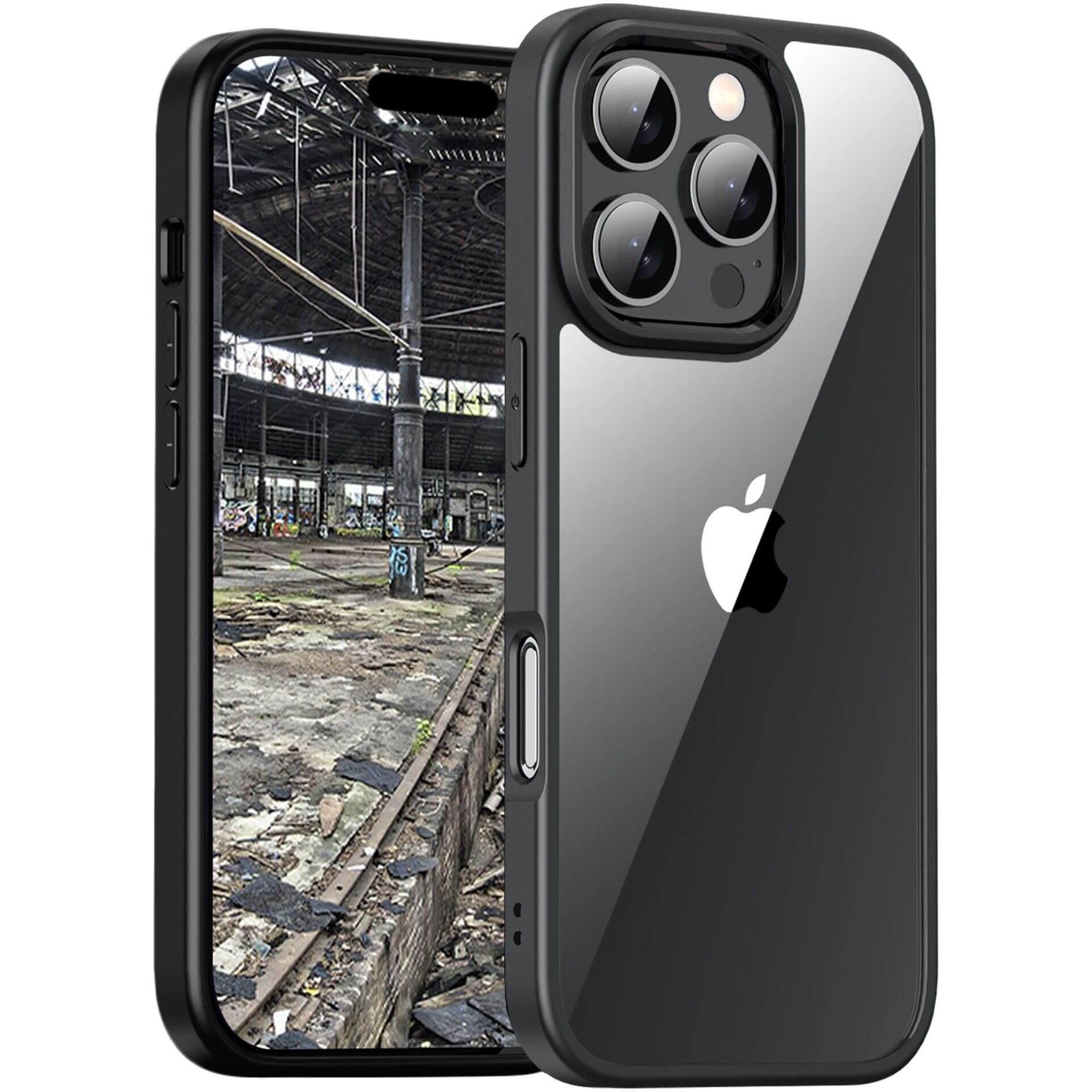 JT Berlin BackCase Pankow Hybrid (Apple iPhone 16 Pro Max), Smartphone Hülle, Schwarz