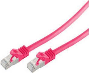 Actual product image Shiverpeaks RJ45 patch cable S/FTP PIMFCat.7 raw cable magenta 30.0m (S/FTP, CAT7, 30 m)