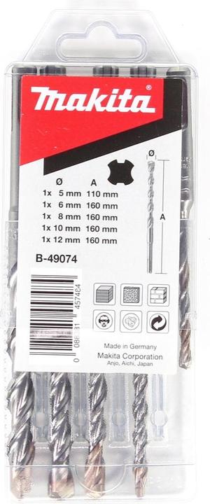 Produktbild Bosch Professional Bosch GBH 18V-26 F Akku Bohrhammer 18V 2,6J SDS-Plus in L-Boxx mit 5 SDS-VPlus Hammerbohrer (Akkubetrieb)