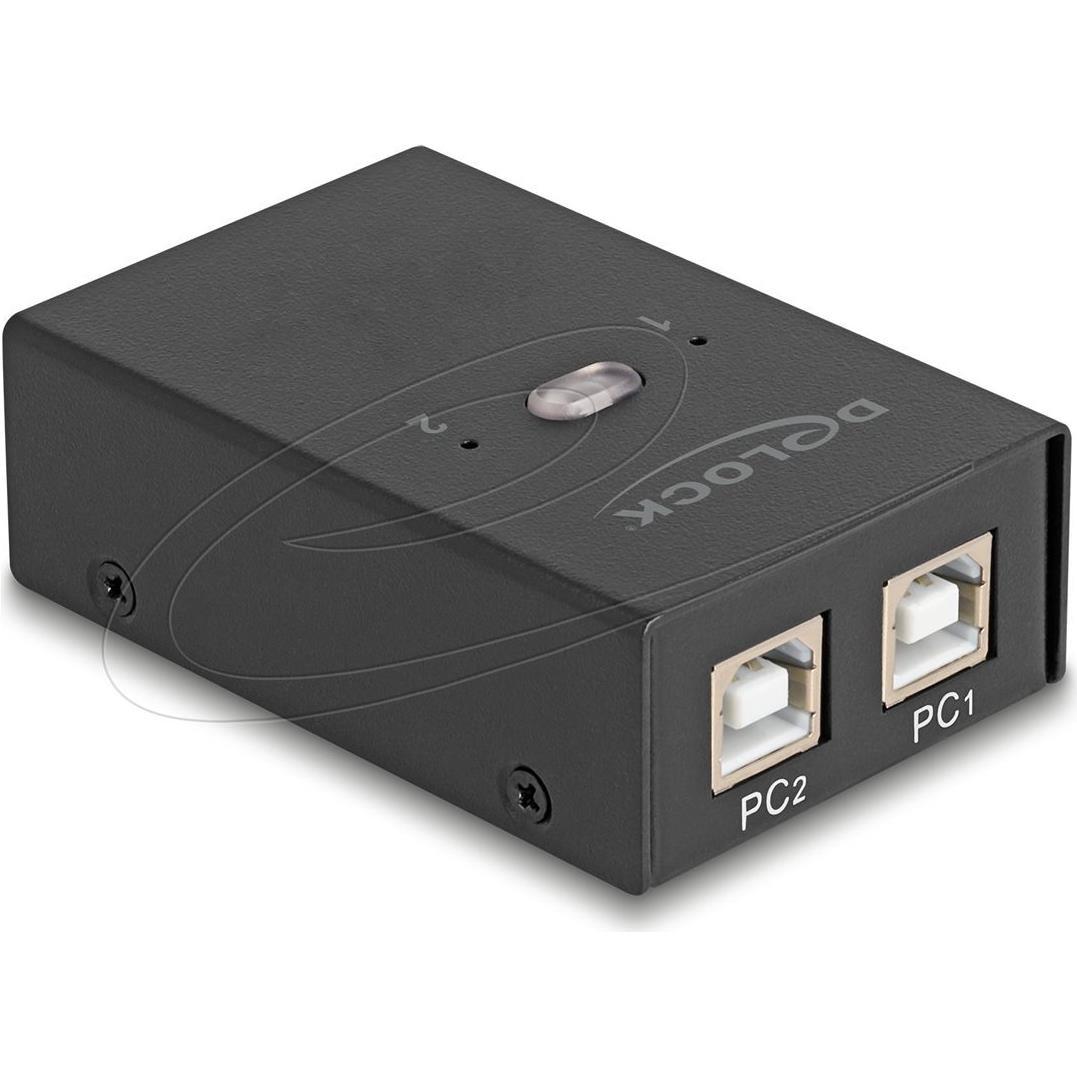 Delock Switch Usb 2.0 Per 2 Pc Fino A 4 Dispositivi, Switch Box