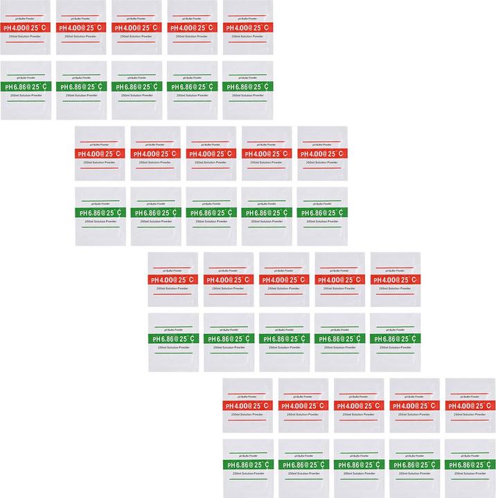 Produktbild Ideoon Professionelles 40er-Set pH-Kalibrierlösungen, Hochpräzise pH 4.00 & pH 6.86 Pufferlösung