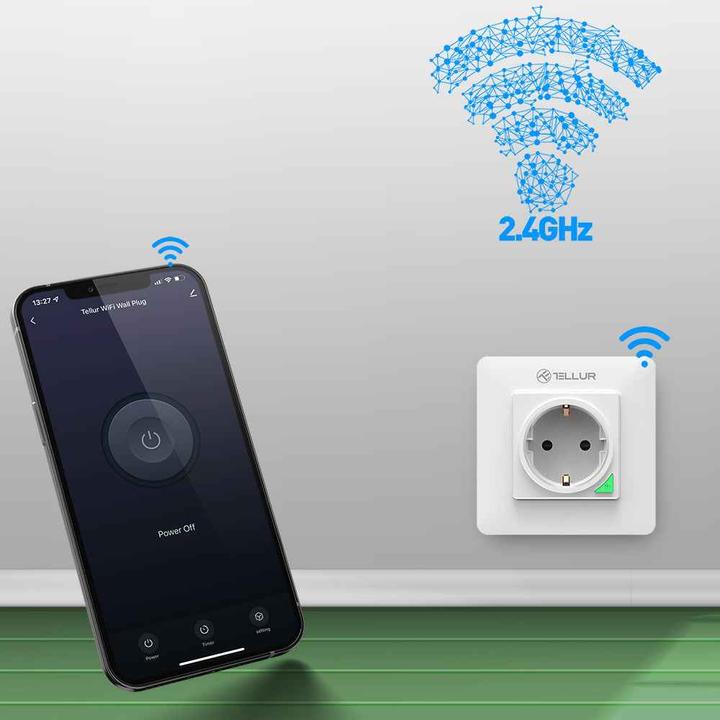 Produktbild Tellur Smart WiFi Wall Plug 3000w, 16A, white