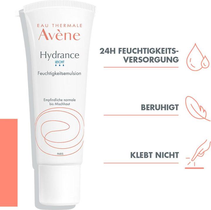 Actual product image Avène Hydrance Light (40 ml, 24h cream, Up to SPF 10)