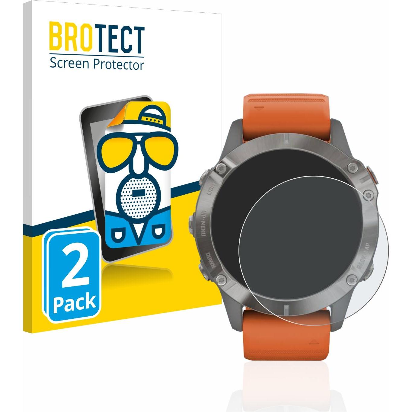 BROTECT Entspiegelungs-Schutzfolie Displayschutz Matt, Smartwatch Schutzfolie, Grau