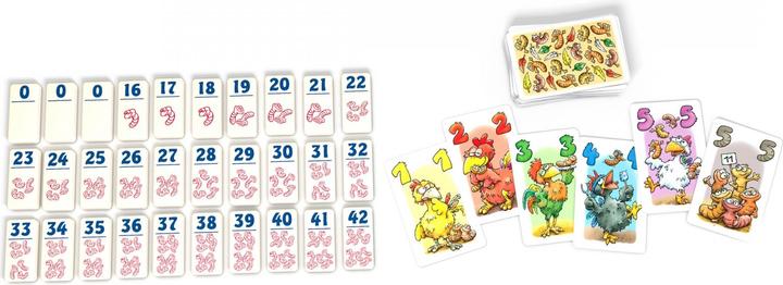 Actual product image Zoch Heckmeck at the card corner (German, French, English)