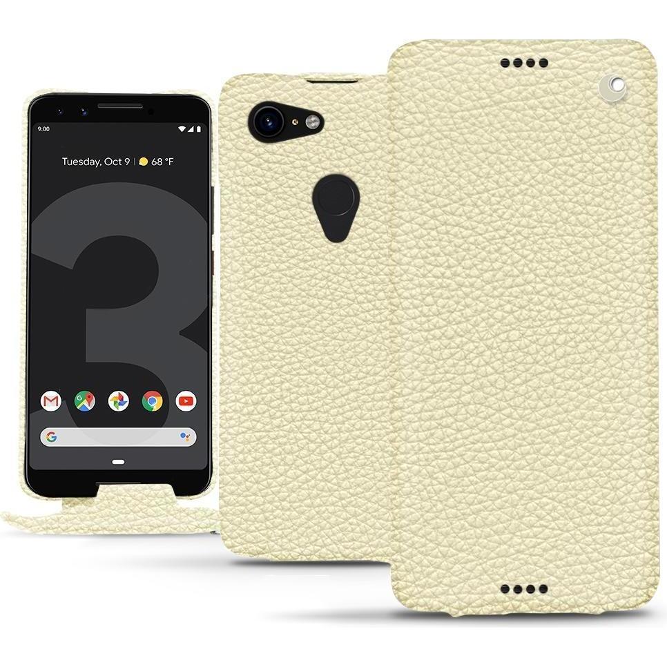 Noreve Lederschutzhülle vertikal (Google Pixel 3), Smartphone Hülle, Weiss