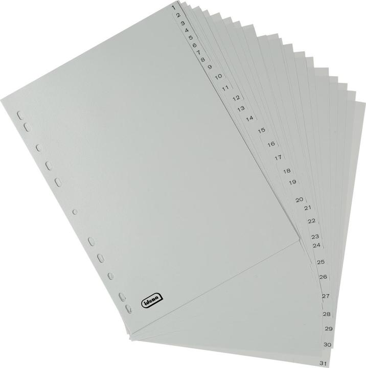 Image du produit Idena Répertoire en plastique A4 1-31 gris PP