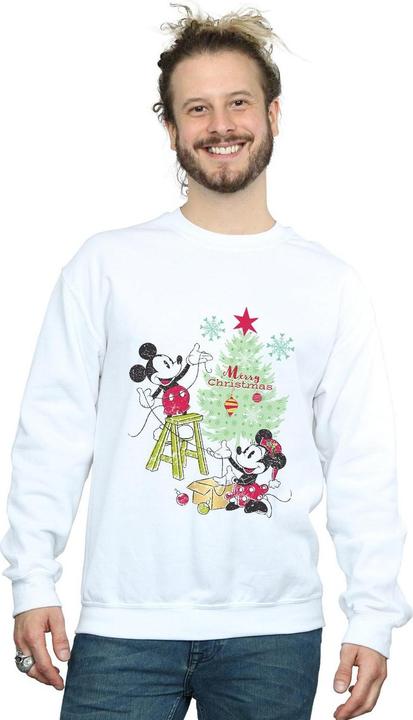 Immagine prodotto Disney Mickey And Minnie Christmas Tree Felpa Uomo (M)