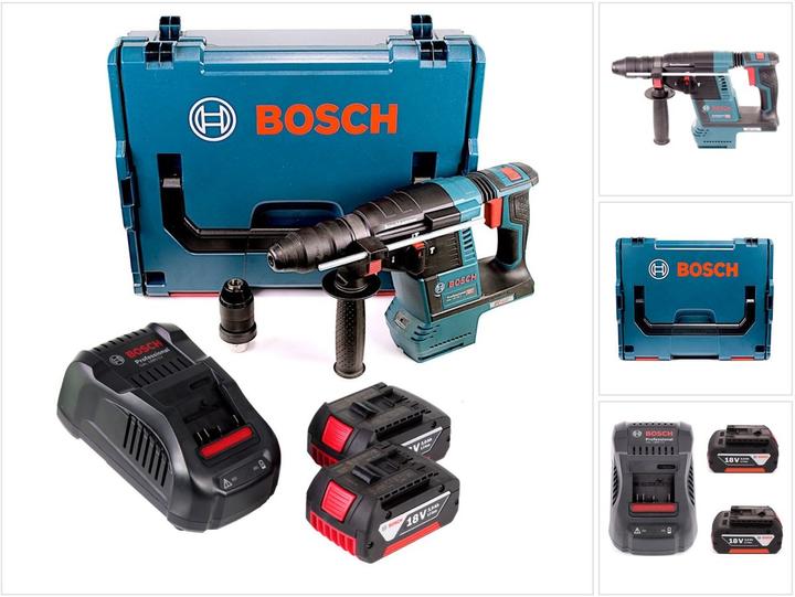 Image du produit Bosch Professional Bosch GBH 18V-26 F Perforateur sans fil 18V 2.6J SDS plus sans balais + 2x Batteries 3.0Ah + 1x Char (Fonctionnement sur batterie)
