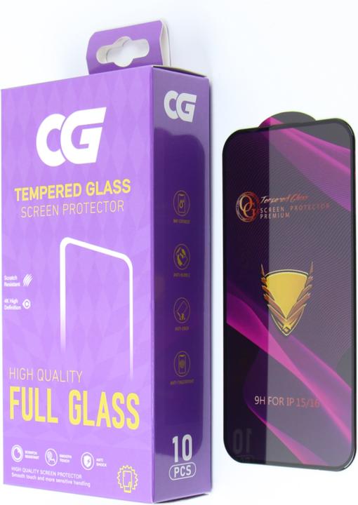OEM Tempered Glass OG Premium for iPhone 16 Plus 6,7" 10in1 G14 (10 Stuk, Apple iPhone 16 Plus)