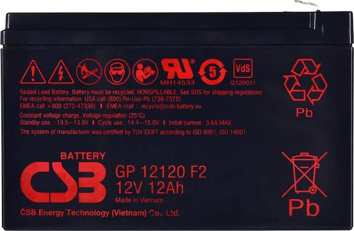 Produktbild Planet Akumulator żelowy GP12120 F2 12Ah