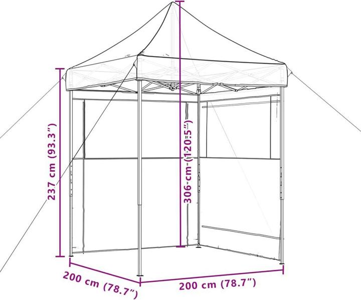 Produktbild vidaXL Deretka (200 cm, 200 cm)