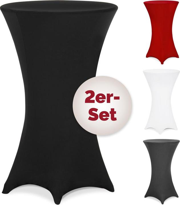Image du produit Detex 2x housses de table haute (60 x 120 cm)