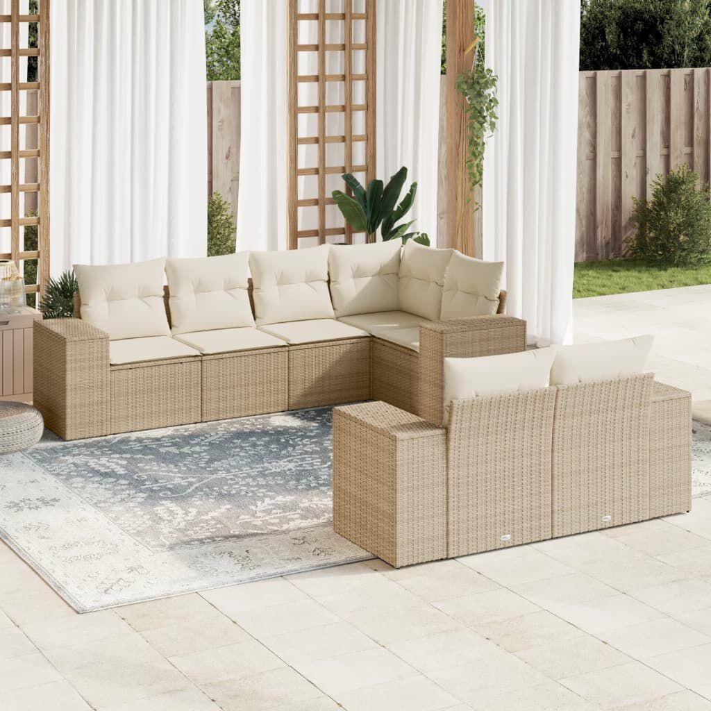 Thumbnail - VidaXL, Gartenlounge, 10-tlg. Garten-Lounge-Set mit Kissen