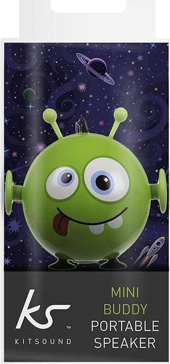 Actual product image KitSound Mini Buddy Speaker Alien (8 h, Rechargeable battery operated)