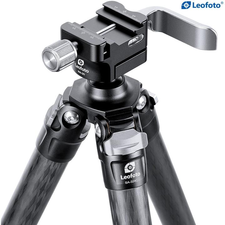 Immagine prodotto Leofoto SA-324C+MA-30 CNC Tripod Hard Anodize (2006203324) (Carbonio, Metallo)